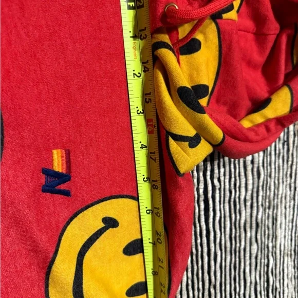 Aviator Nation Red and Yellow Smiley Hoodie - Picture 2 of 6
